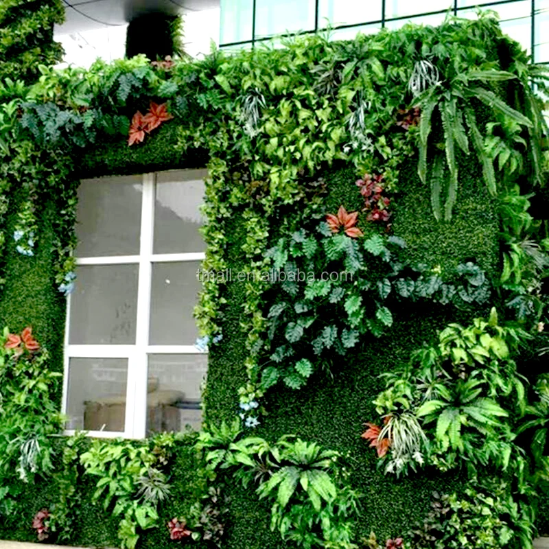 
China wholesale artificial ornamental plants for wall decoration cheap artificial plant wall 