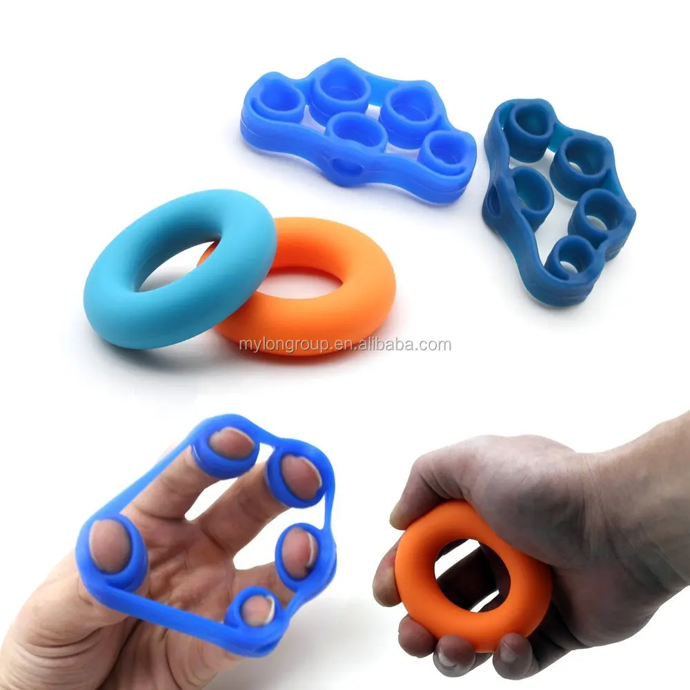 
Hand Grip Strengthener Exerciser Kit (5 Pack) Hand Grips Finger Strengthener Hand Exerciser grip Ring Finger Stretcher 
