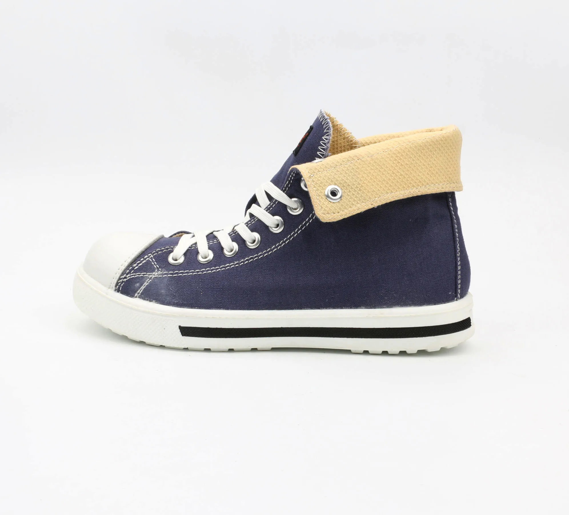 Cheap price s3 sport fashion cheaper anti-slip anti-static steel toe man hard work canvas safety shoes