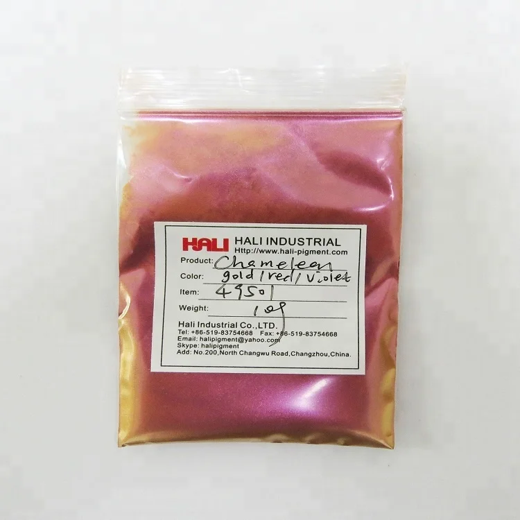 Chameleon pigment mirror effect pigment powder chameleon powder item:49501 color: Gold/Red/Mauve