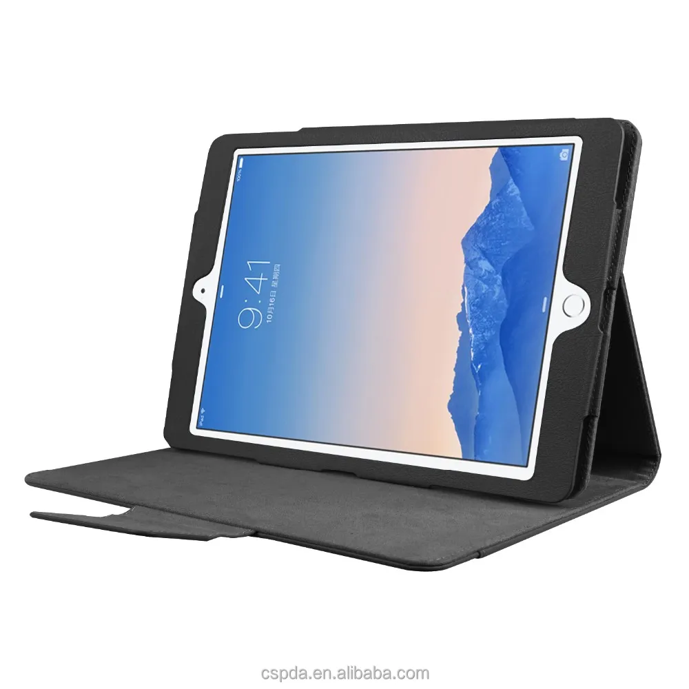 
Eco-friendly pu leather magnetic Stand Case Cover for ipad pro 9.7 inch tablet with machine frame 