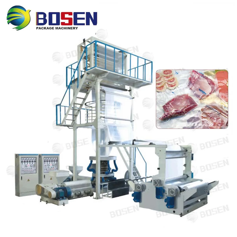 BOSEN  High Output Extruder Machine Biodegradable film blowing machine China