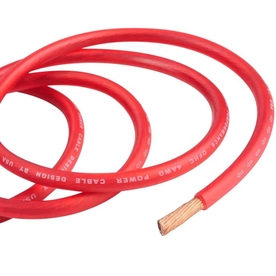 Huxi-кабель высокого качества гибкий 4GA силовой кабель провода для Автомобильный усилитель