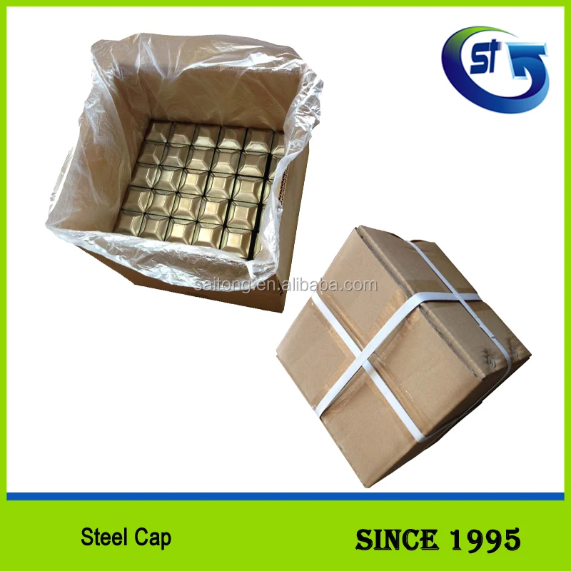 Square steel tubing end cap for steel tube