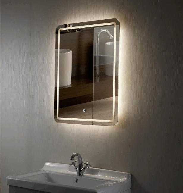 Профессиональное заводское зеркало UL/CUL прямоугольной формы с подсветкой, светодиодное освещение для ванной комнаты, зеркало для украшения отеля