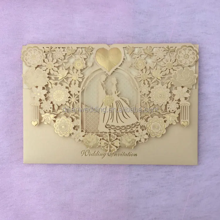 Красная карманная пригласительная открытка Pure Love