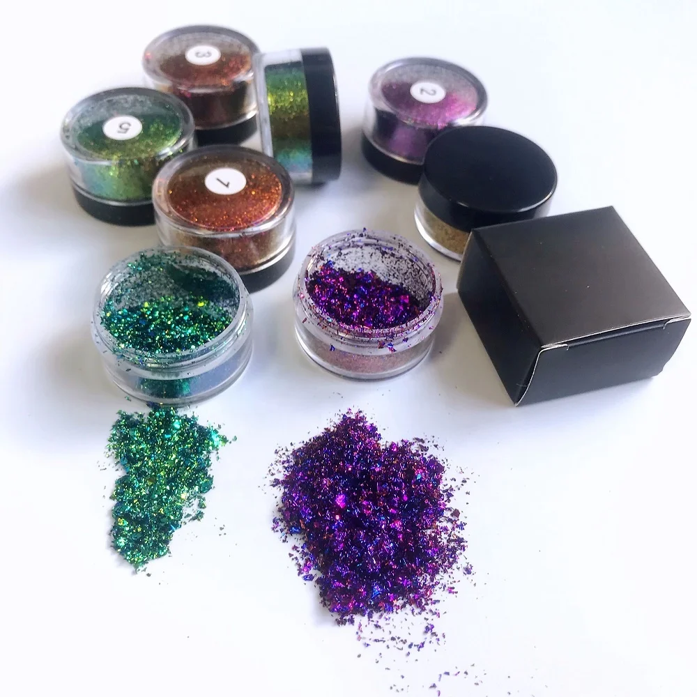 Pigment Duochrome Pressed Glitter Eyeshadow Makeup Products