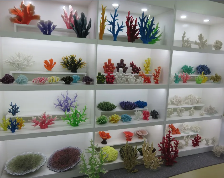 hot sale beautiful white artificial coral reef aquarium decoration