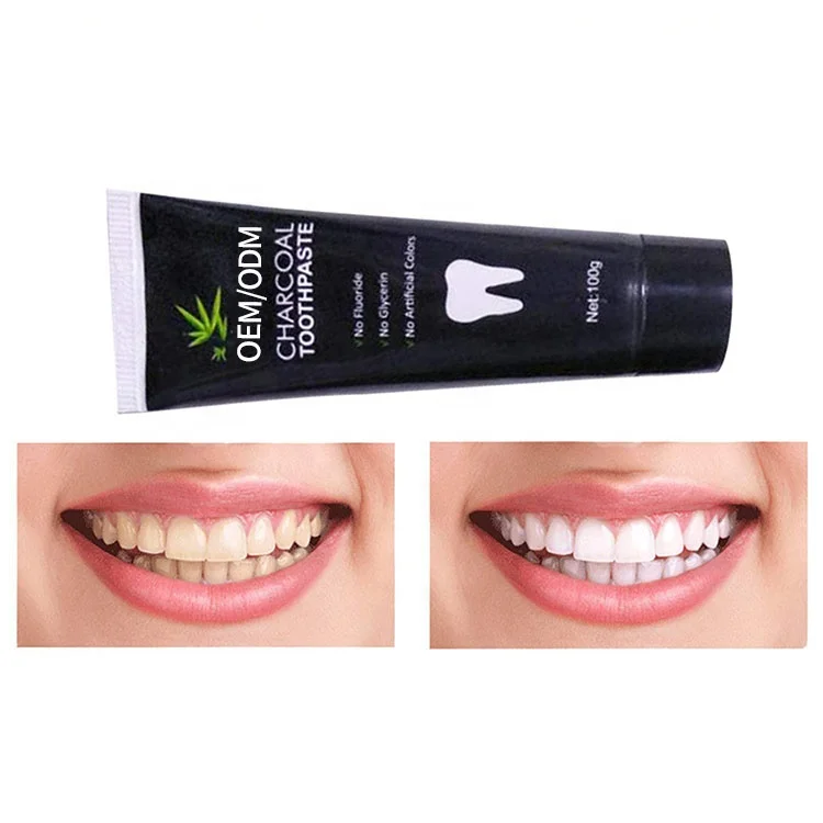 Wholesale Organic Activated Bamboo Charcoal Teeth Whitening Toothpaste