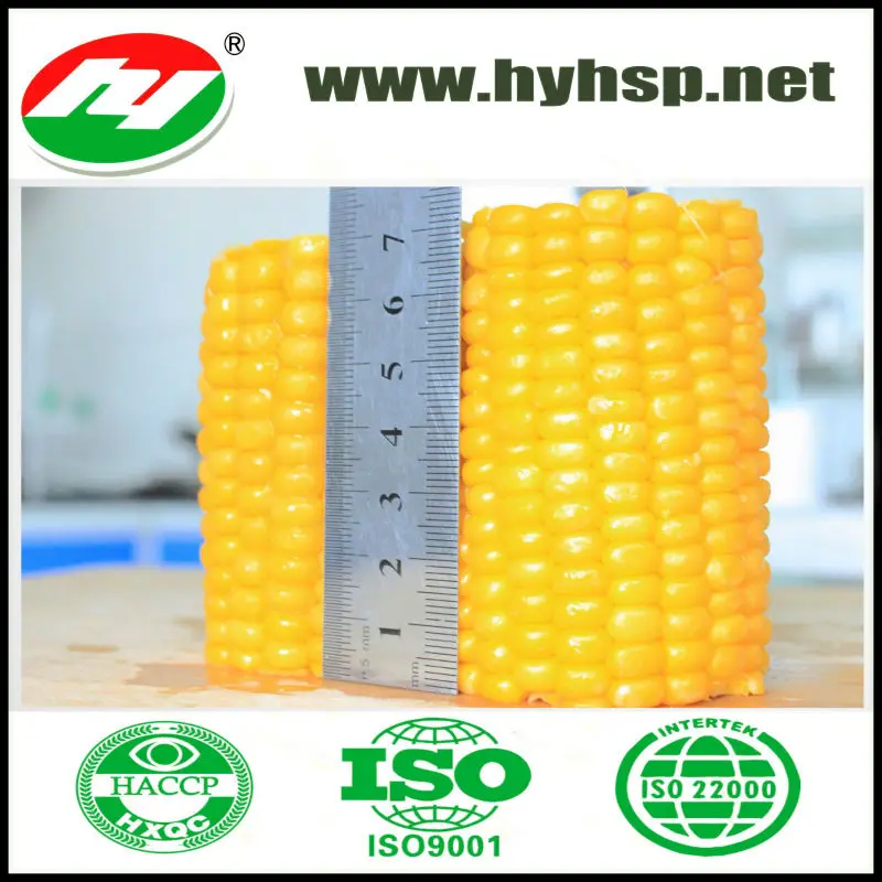 iqf замороженные сладкая кукуруза сокращений