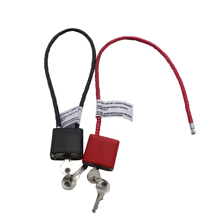 Замок для кабельного пистолета, длина кабеля 15 дюймов, пусковой механизм, кабельный замок