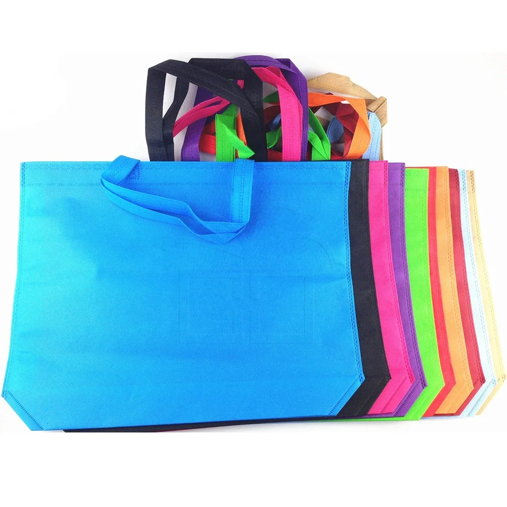 Custom Order Assorted Colors Small Book Bag, Can Add Logo shopping Non Woven Gift Tote Bag