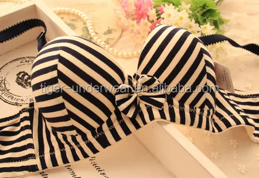 Stripe Ladies Sexy Panty and Bra Sets