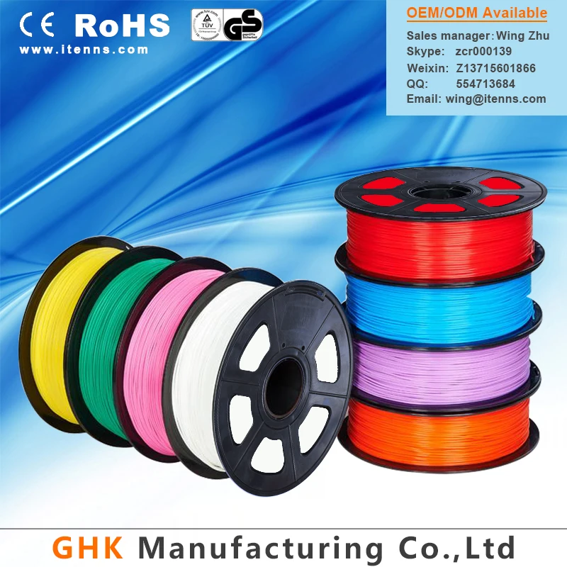 Высокое качество 1.75 мм НОАК накаливания для 3D принтер и ручка