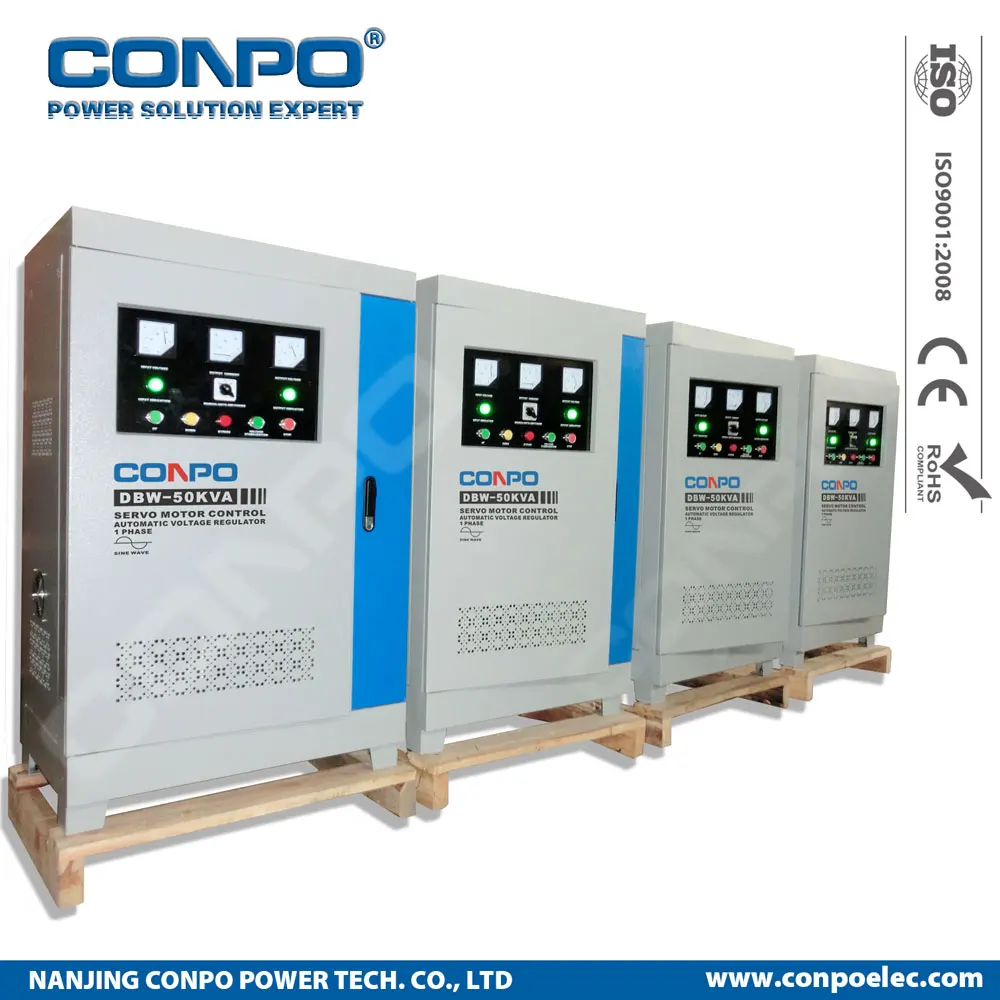 DBW-50KVA Servomotor-type Single Phase Full-automatic compensated Voltage Stabilizer Regulator AVR 220VAC/230VAC/240VAC