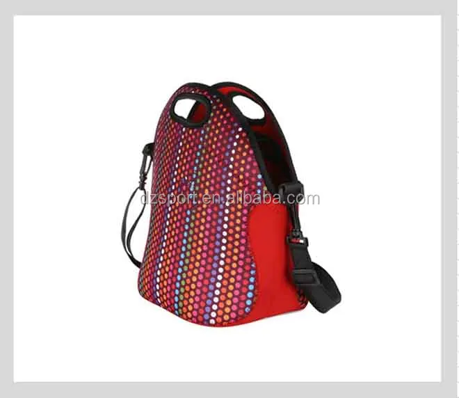 Insulated Neoprene Lunch Tote Bag Waterproof Neoprene Lunch Cooler Bag Neoprene Lunch Bag for Food DZ Customized Color Accepable