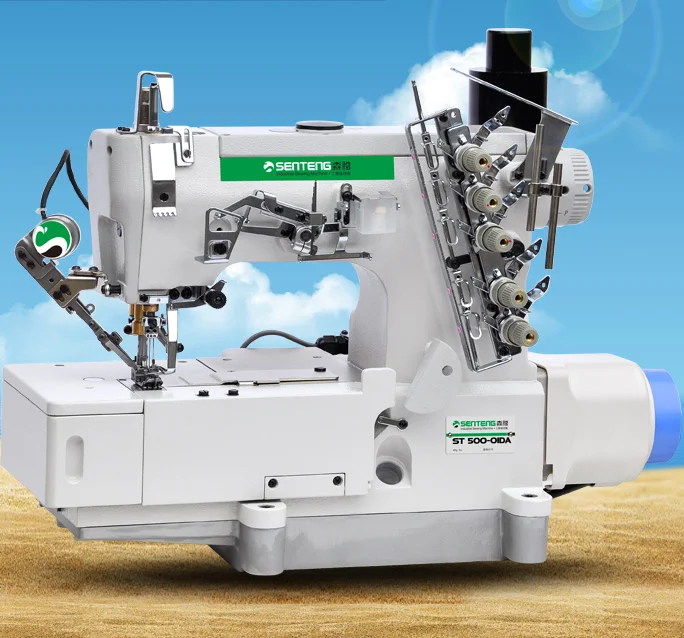 ST500-01BC плоская кровать кирпечей из глины крышка стежки индустриальная швейная машина тамбурная машина