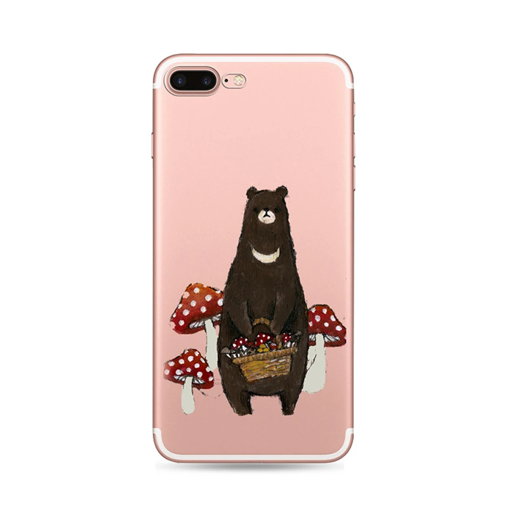 OEM смешно 3D мультфильм животных конструкция назад чехол для iphone 6