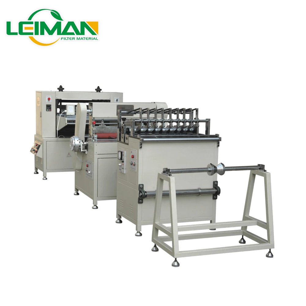 Cabin air filter making machine PLCZ55-1050A Full-auto knife cabin media paper pleating machine