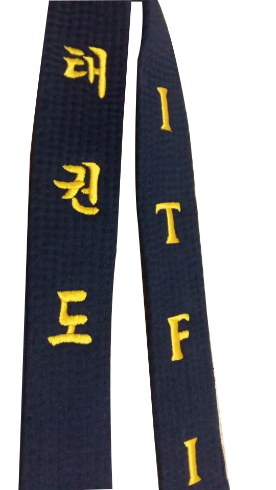 Ремень BJJ с ярлыками и вышивкой, цветной пояс для карате, дзюдо, тхэквондо, на заказ