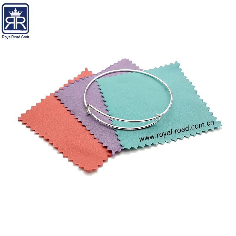 Cheap price wholesale Silver Polishing jewelry cleaning fabric with logo customs