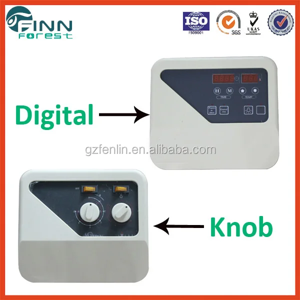 China factory knob, digital outside sauna heater control