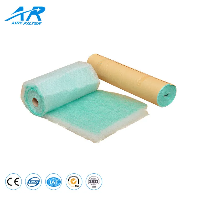 60MM 100MM F5 Fiberglass Air Filter Roll/Fiber Glass Filters Paint Stop In Roll