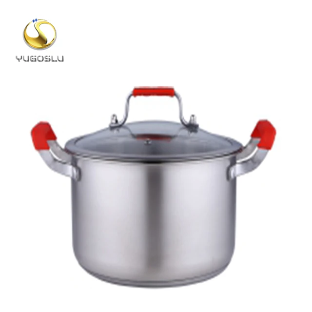 Hot Sale  Eco Friendly 16-26cm SS304 Stainless Steel  Milk Pot  Double Wall Steamer Pot With glass lid