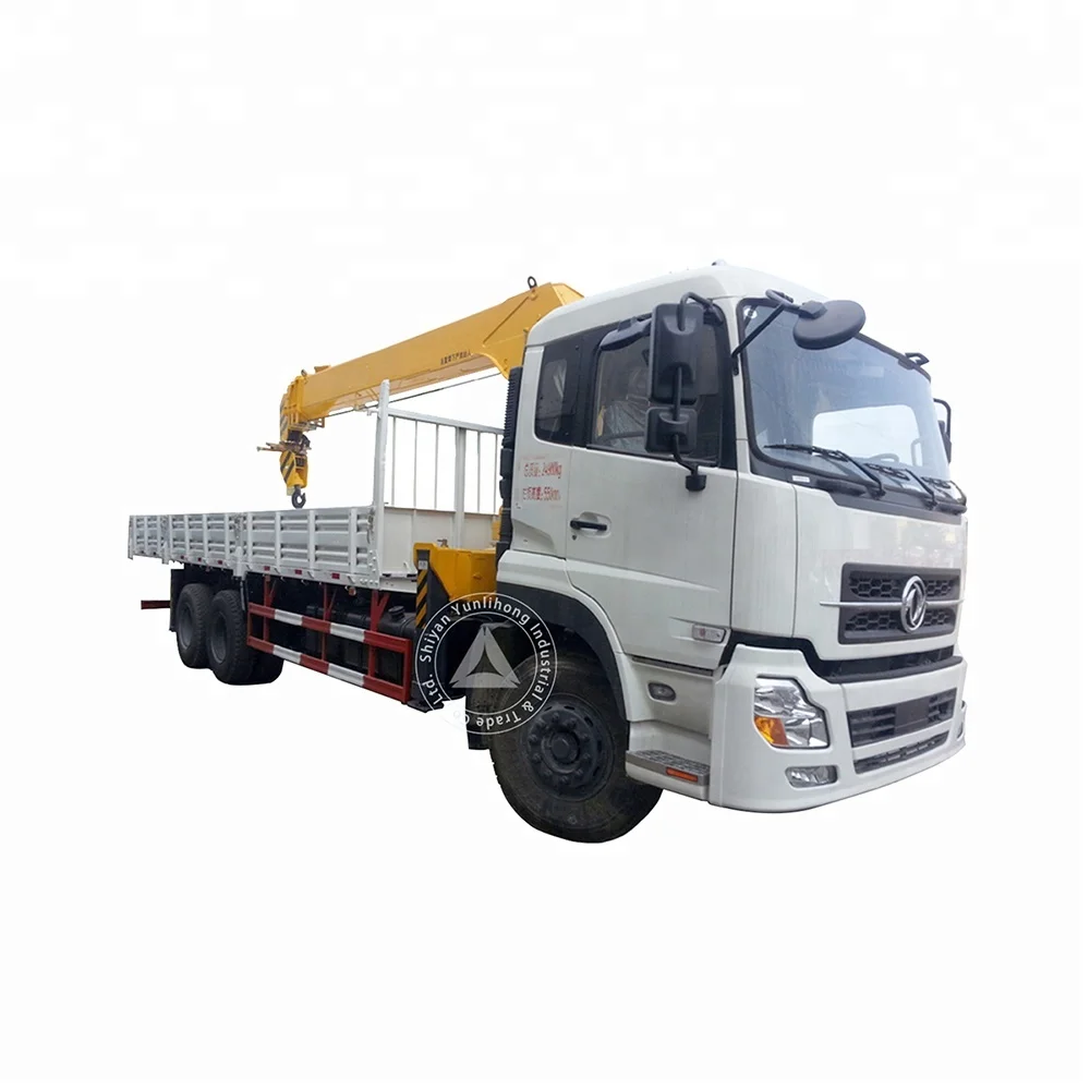 High Performance 16 Ton Dump Truck With 12 Ton Boom Arm Crane