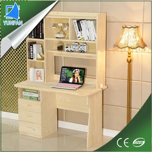 living room furniture wooden wooden computer desk with bookshelf