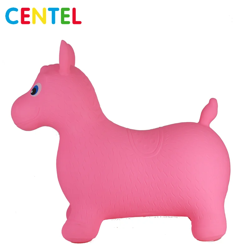 
Kids Environmental Soft PVC inflatable bouncy horse skippy animal toy 