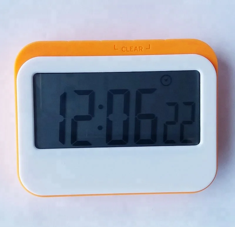 EMAF Student large display 24 hours timer clock multifunction time display countup countdown kitchen magnetic timer with stand