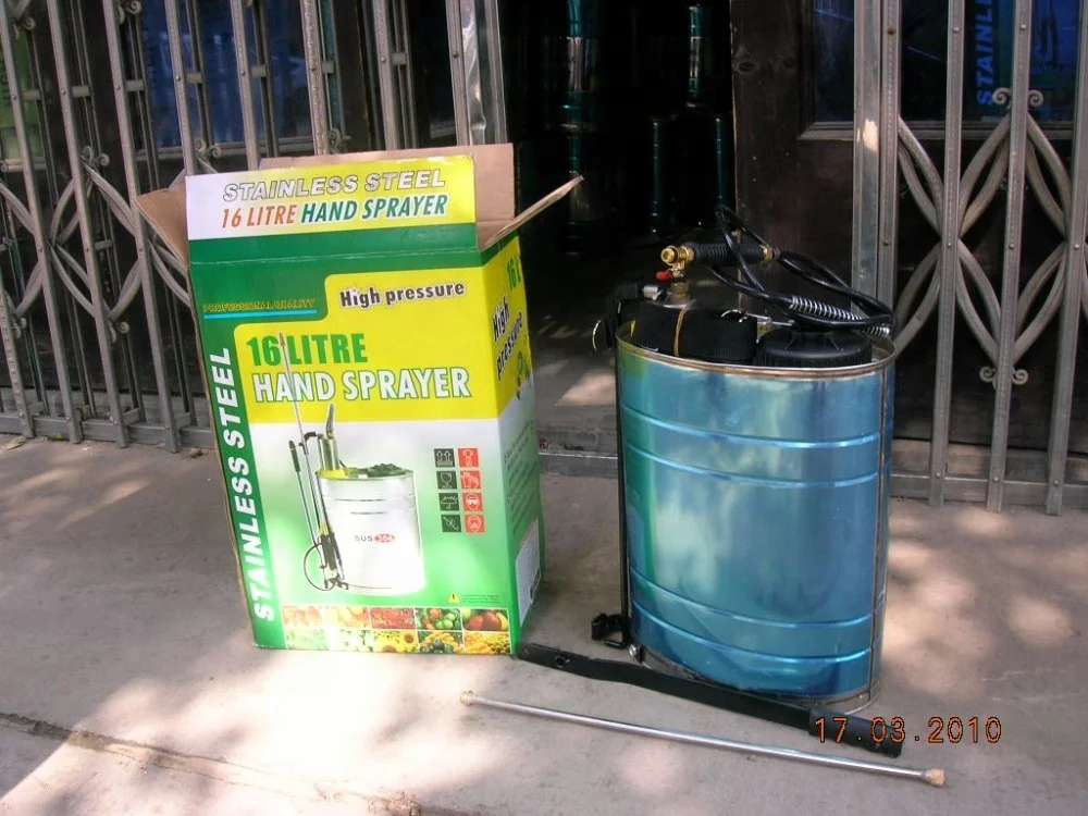 16L garden backpack hand pump stainless steel compression food grade oil sprayer