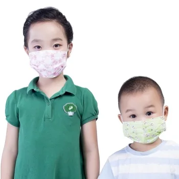 Kid Facemask Cartoon Design Disposable 3 ply Non woven Children Face Masks Printed Mask