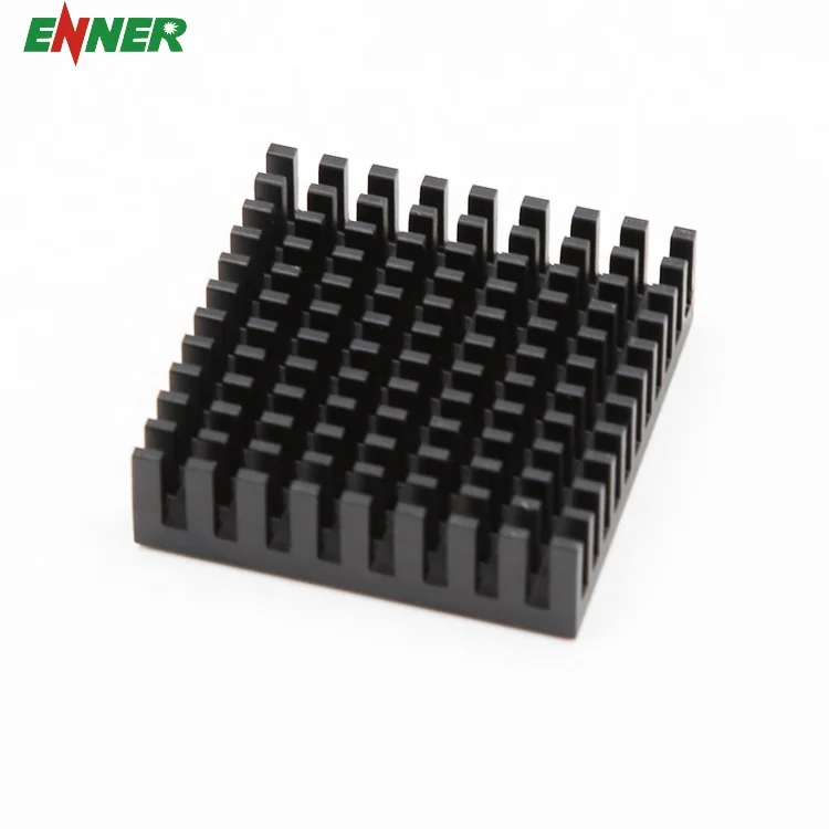 Made in China Square Black Anodized Aluminum Extrusion Heat Sink