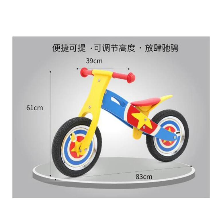 Good price Wooden Beginner Bike Sport Training tool wooden Balance Bike