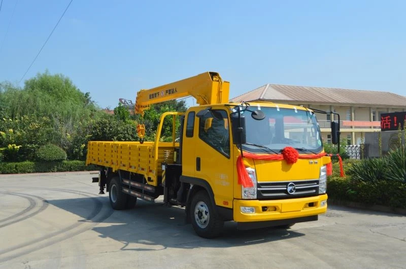 
3.2 ton truck with crane 3200kg mini truck lorry-mounted crane 