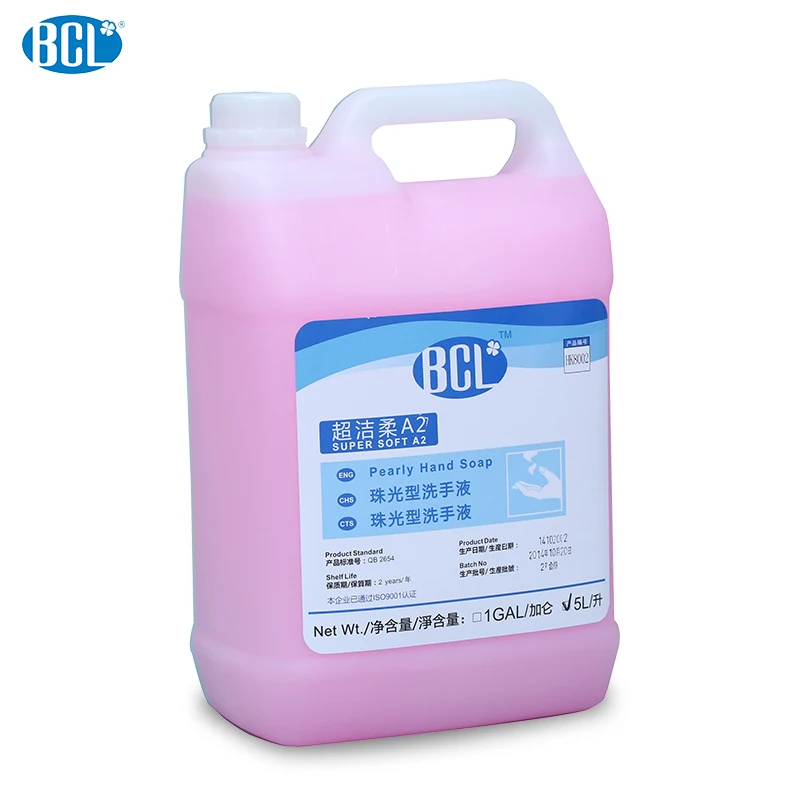 5L Pearly Liquid Hand Soap Chemical Formula Aloe Fragrance for Hotel Restaurant Office School hospital and other public location