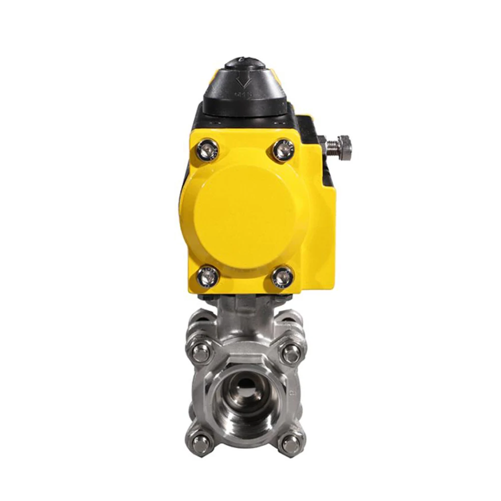 
1 inch DN25 Double Acting Stainless Steel Air Control Pneumatic Actuator Ball Valve 