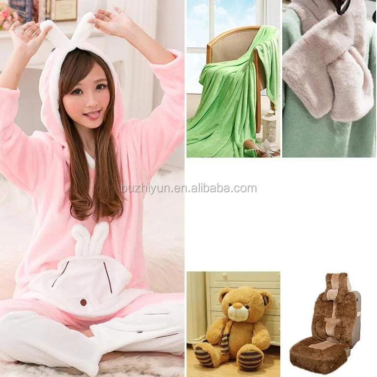 polyester spandex super soft velboa fabric for thermal underwear