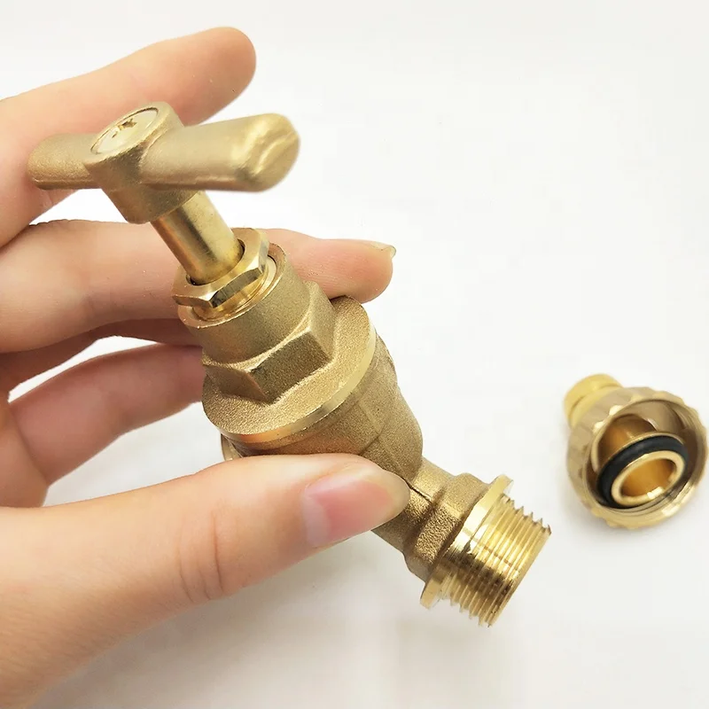 DZR латунный наружный садовый шланг, соединительный слюнявчик, 1/2 дюйма X 3/4 дюйма BSP