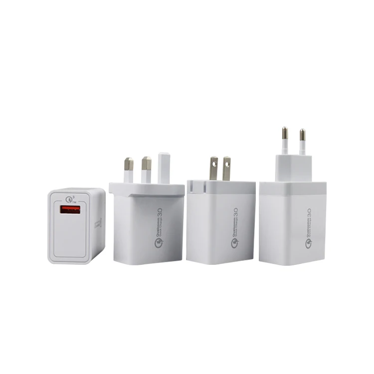 
US EU UK AU QC3.0 wall charger 1 port 2 port 3 port chargers for phone 