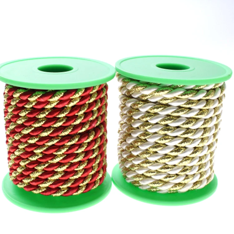 Wholesale high quality colorful twisted nylon cord rope for cloth