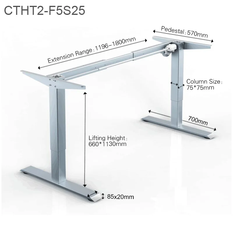 New technology stand up hand crank adjustable sit computer desk for adjustable height standing desk
