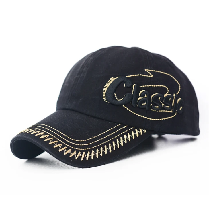 Hot Sale Outdoor Unisex Baseball Sport Cotton Caps with 3D Embroidery Custom Logo Custom Name