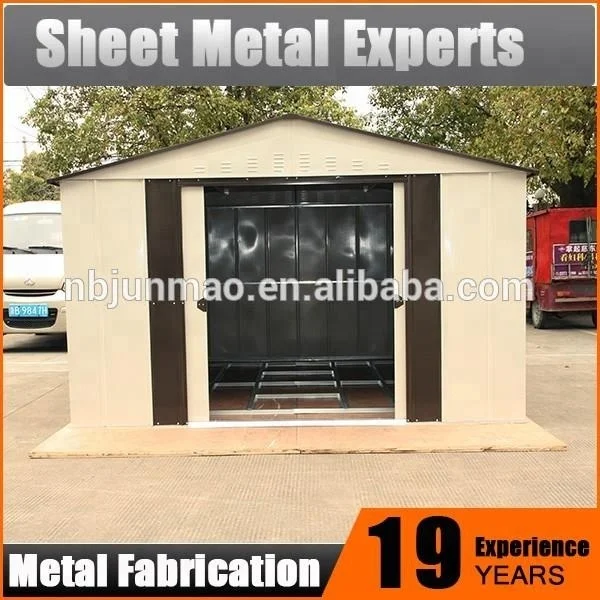Made in China outdoor use metal backyard and garden tools storage sheds lockable