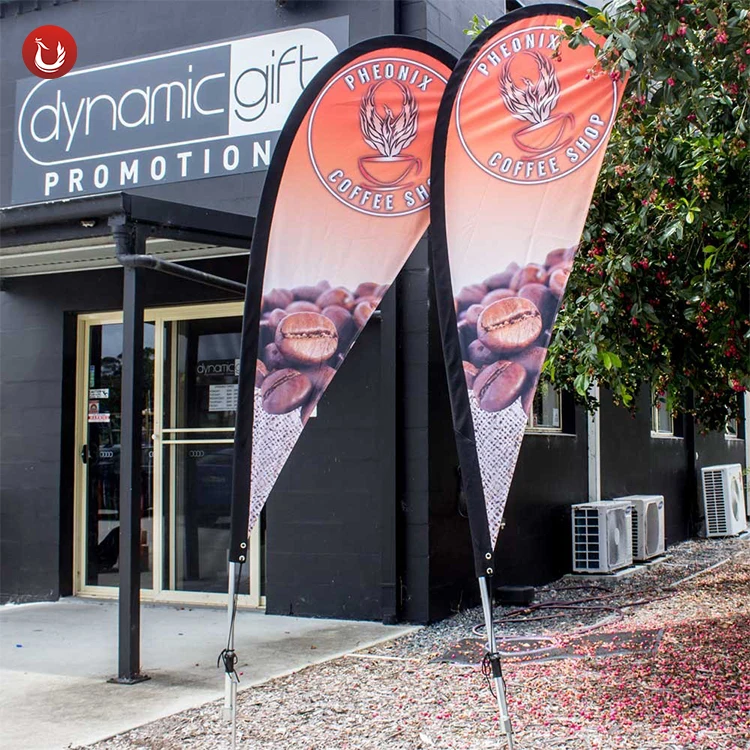 
Manufacture Directly Sale Event Promotional Beach Feather Flag With Fiberglass Flagpole 