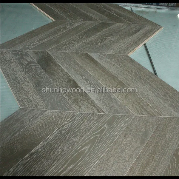 45 Angle Herringbone ABCD grade Brushed Wax Oiled SY7001 oak engineered Harwood flooring/oak hardwood floor