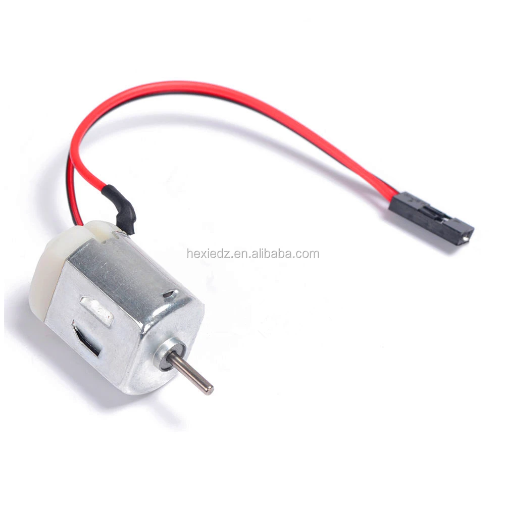130 маленький Электрический микро двигатель постоянного тока с 2-контактным разъемом, кабель для автомобиля, робота, грузовика, модель самолета HM