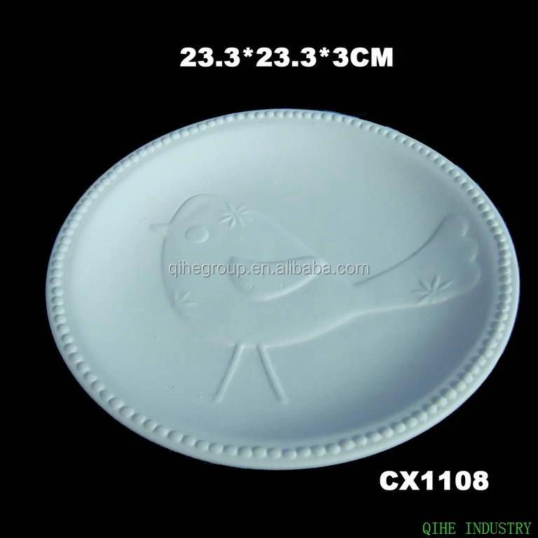 Daisy Saucers Set Of 4 Ready To Paint Ceramic Bisque U Paint